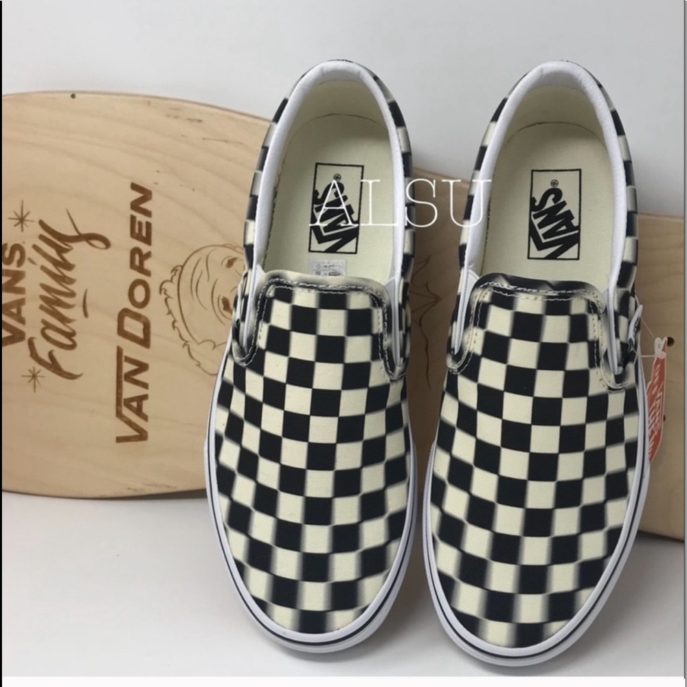 VANS Classic Slip On Checkerboard Black Class W - Picture 2 of 7